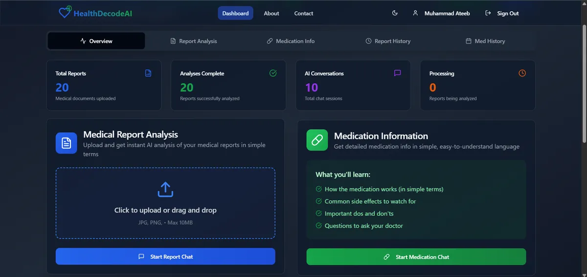 Health Decode AI project preview