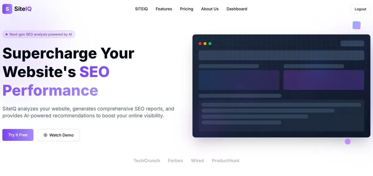 SiteIQ project preview